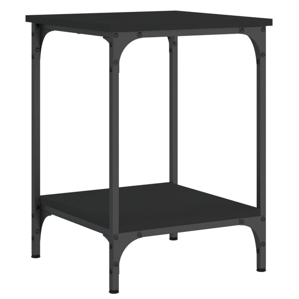 Vidaxl Konferenčný stolík čierny 40x40x55 cm kompozitné drevo